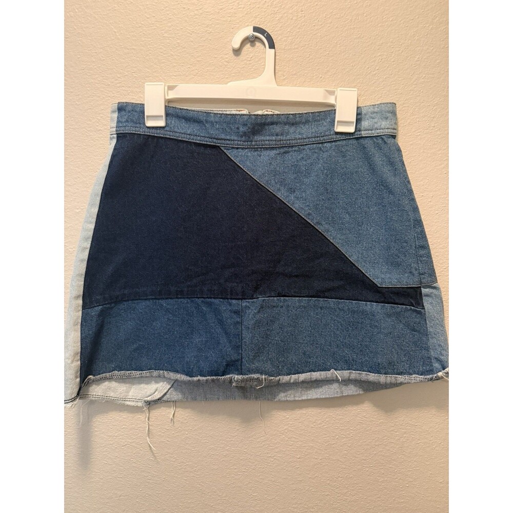 Molly Green denim Two Toned Mini Skirt Women’s Size L